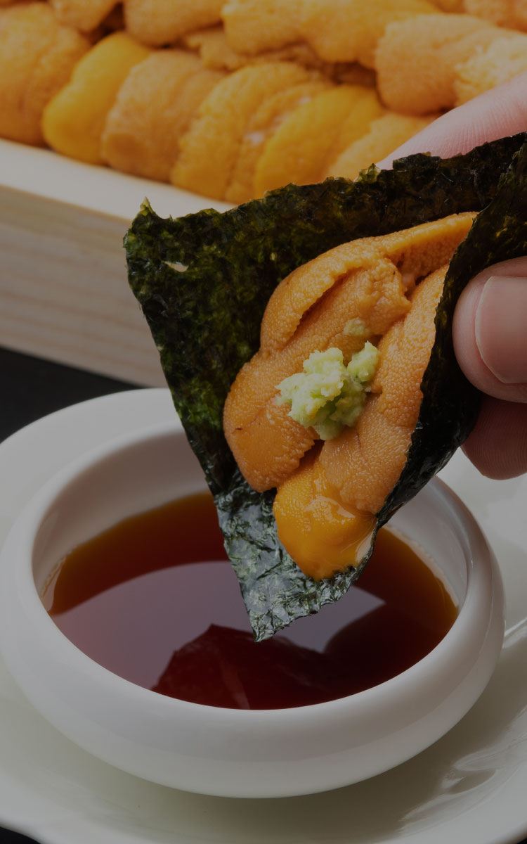 すし道楽海斗自慢のウニ(雲丹)